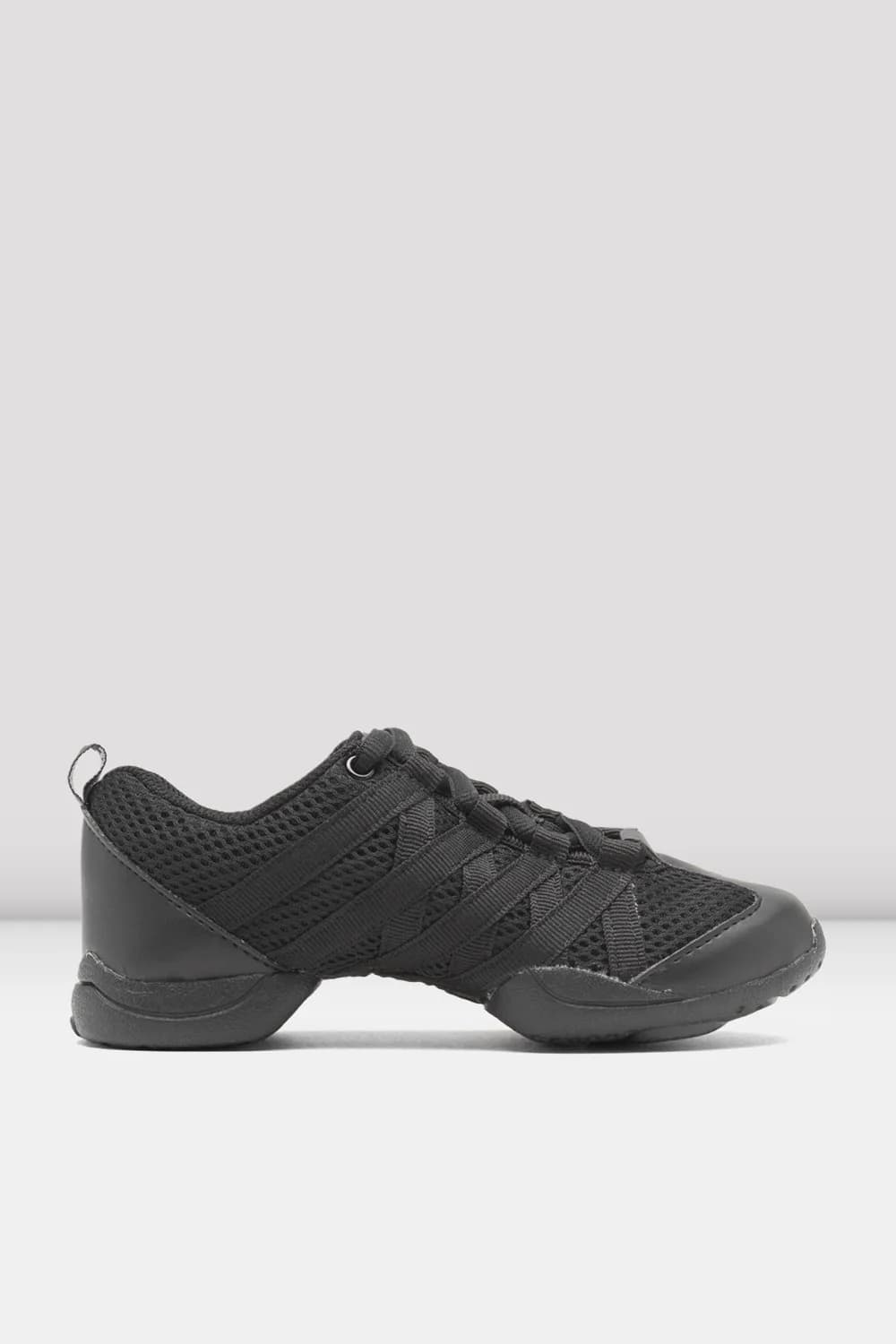 Scarpe da ginnastica da ballo Bloch Criss Cross in rete nere per bambini S0524G