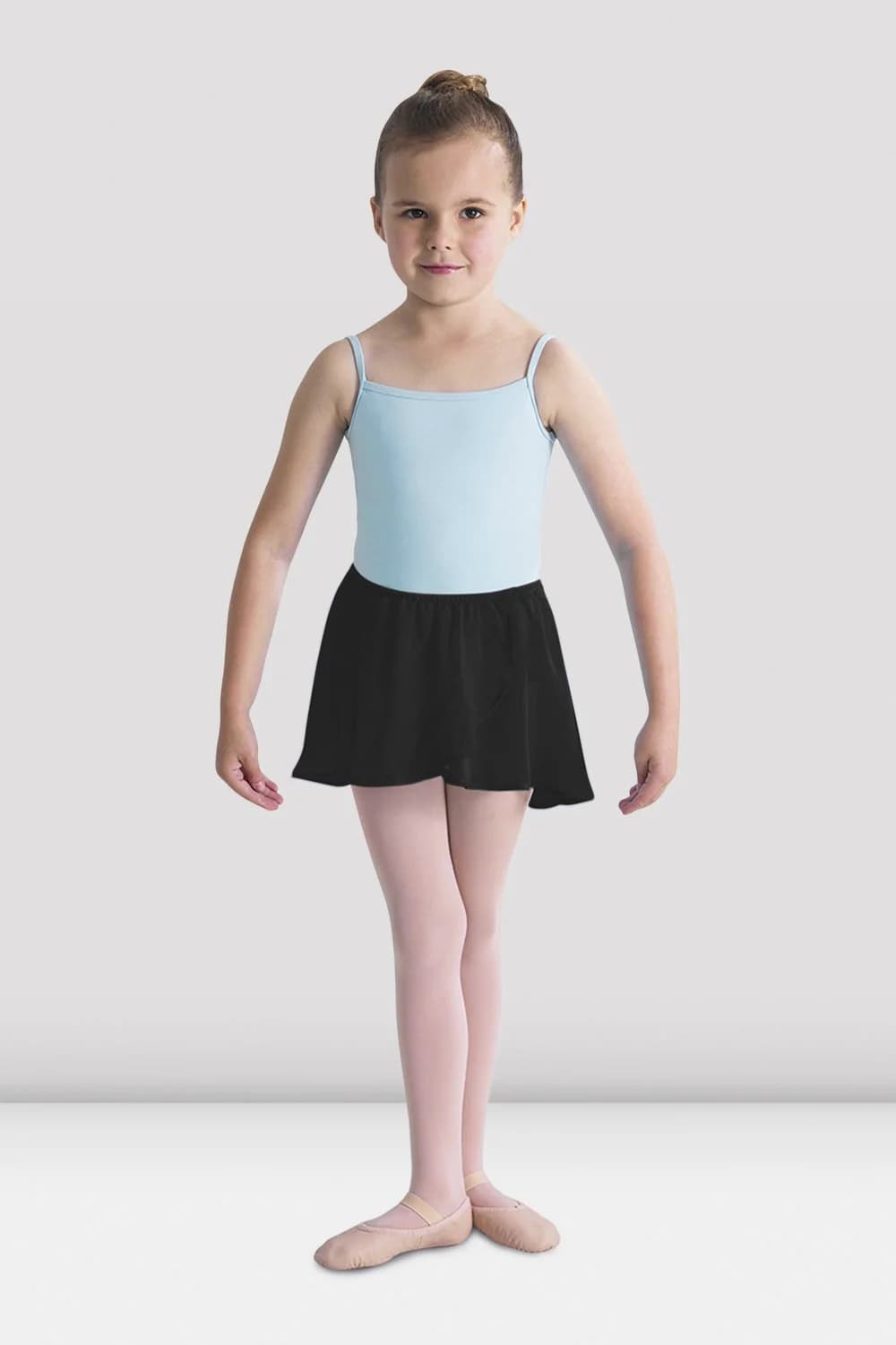 Gonna da danza Bloch Barre CR5110-N nera elasticizzata in georgette per bambine