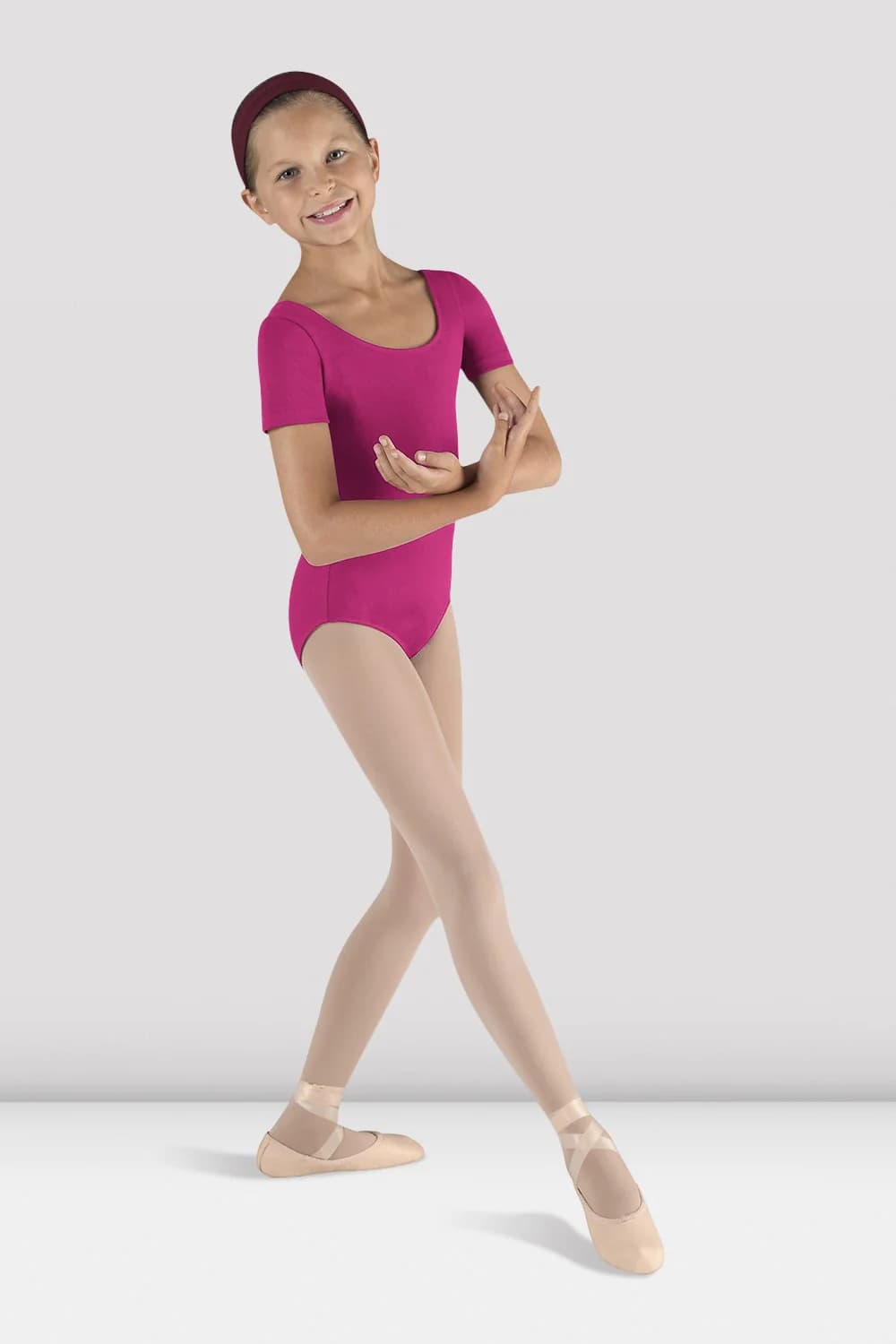 Body da danza Bloch Ballet CL5402-FRB in cotone frutti di bosco per bambine