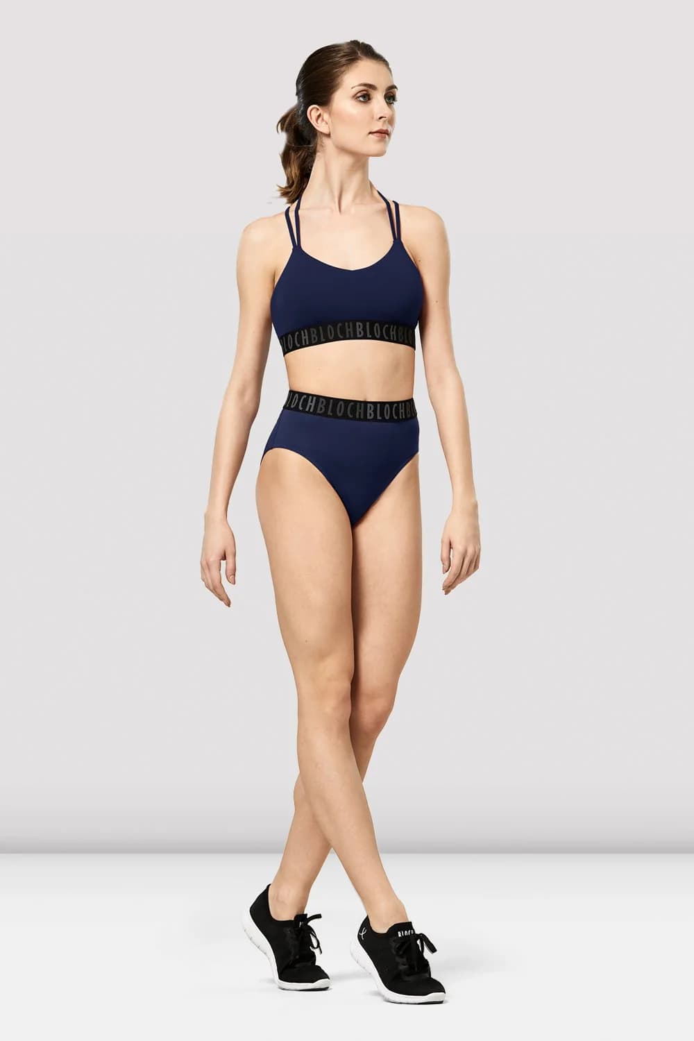 Slip a copertura totale da danza Bloch Teigan FT5010 blu navy da donna