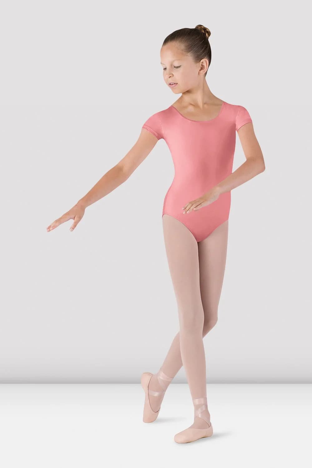 Body da danza Bloch Dujour CL5602-CO corallo per bambine
