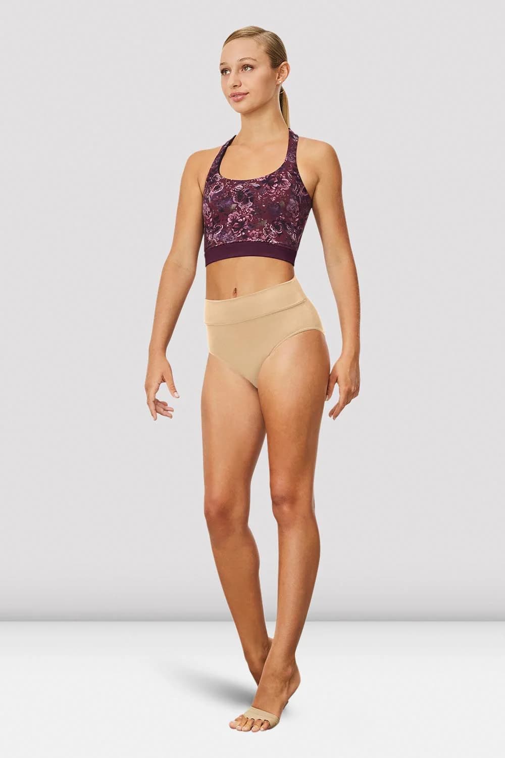 Slip a vita alta da danza Bloch Armelle R3504 sabbia da donna