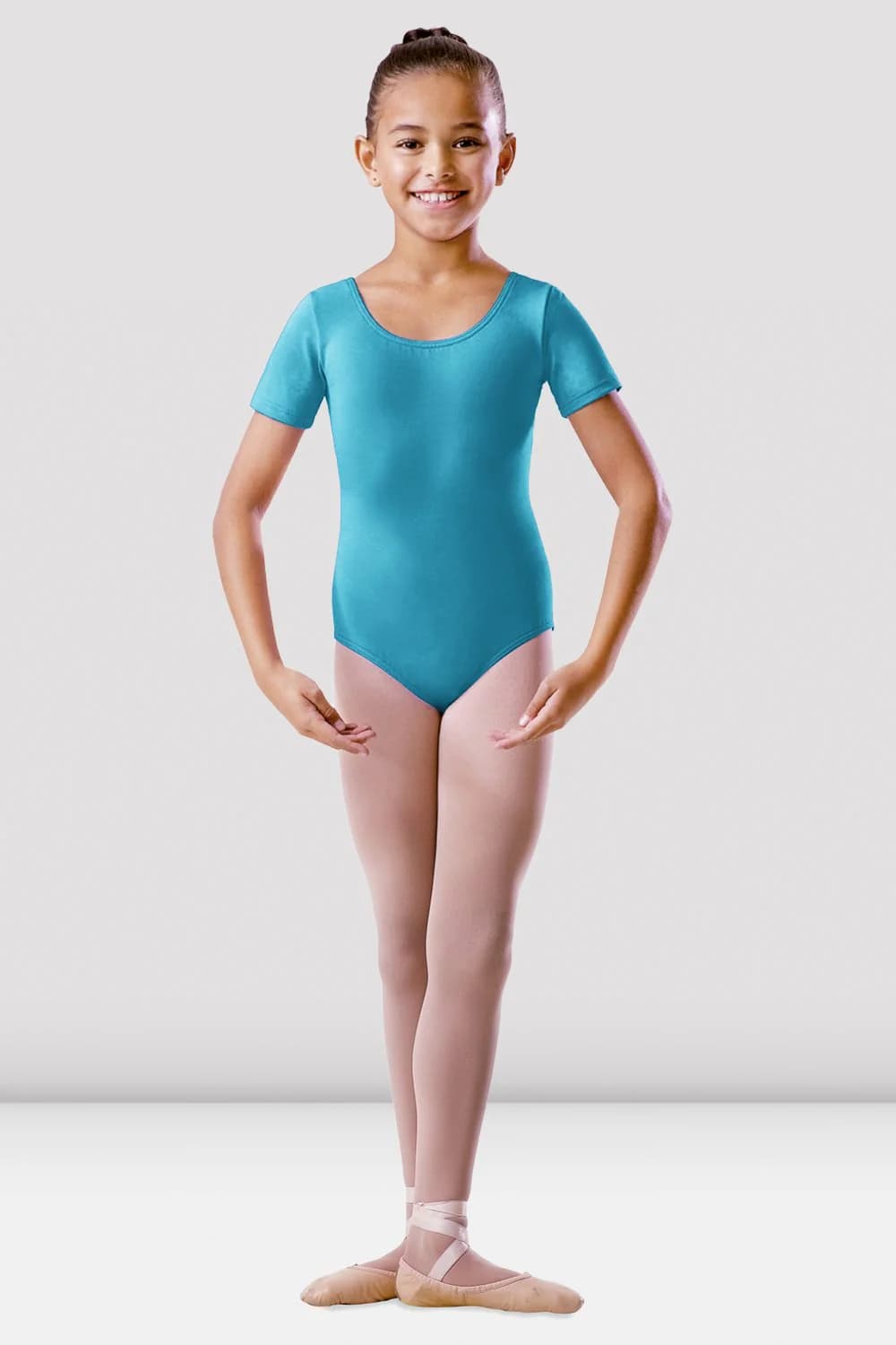 Body da danza Bloch BU201C-BLM blu mare per bambine