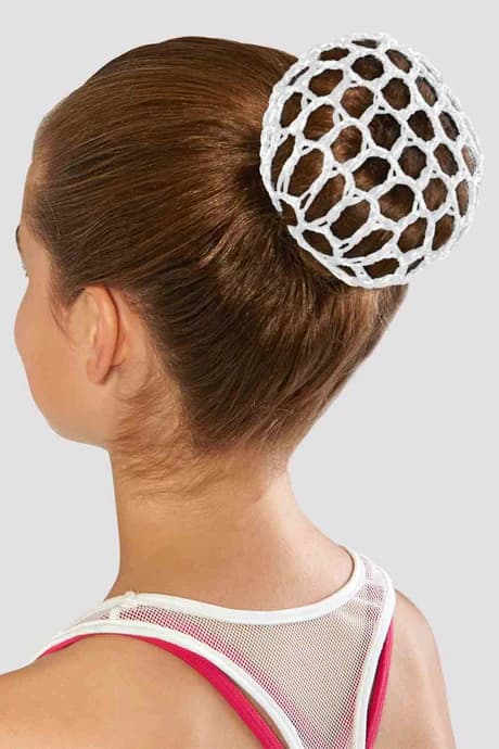 Copri Fascia capelli per chignon Bloch A0804 bianca da danza