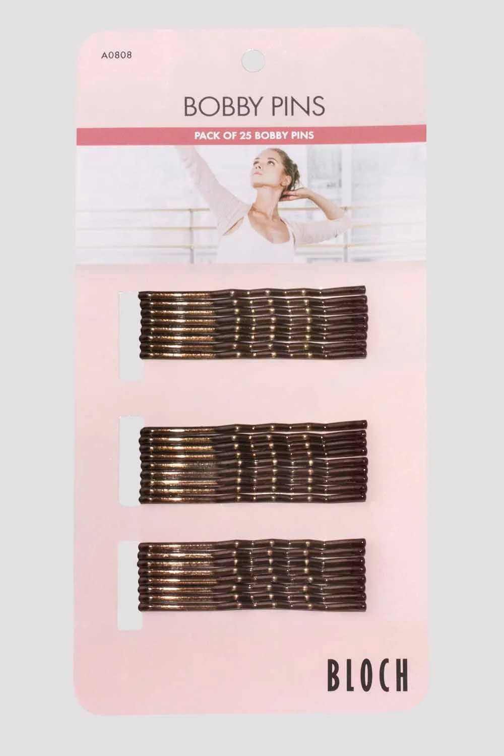 Set 25 forcine per capelli Bloch A0808 marroni da danza