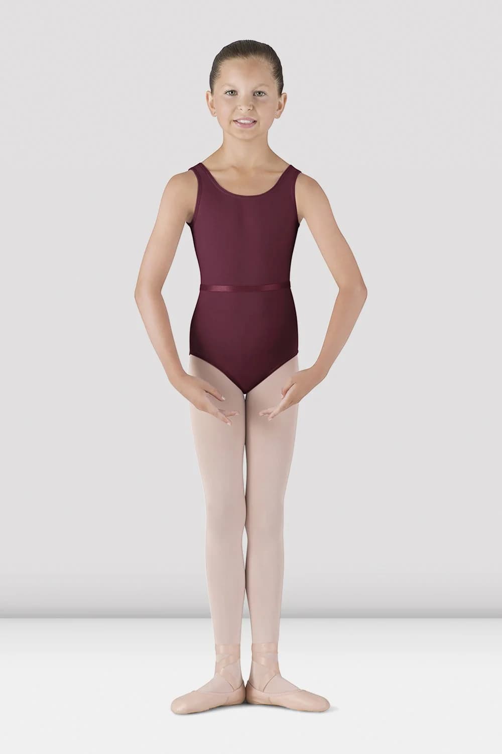 Body da danza Bloch BU104C-PRU PRUGNA per bambine