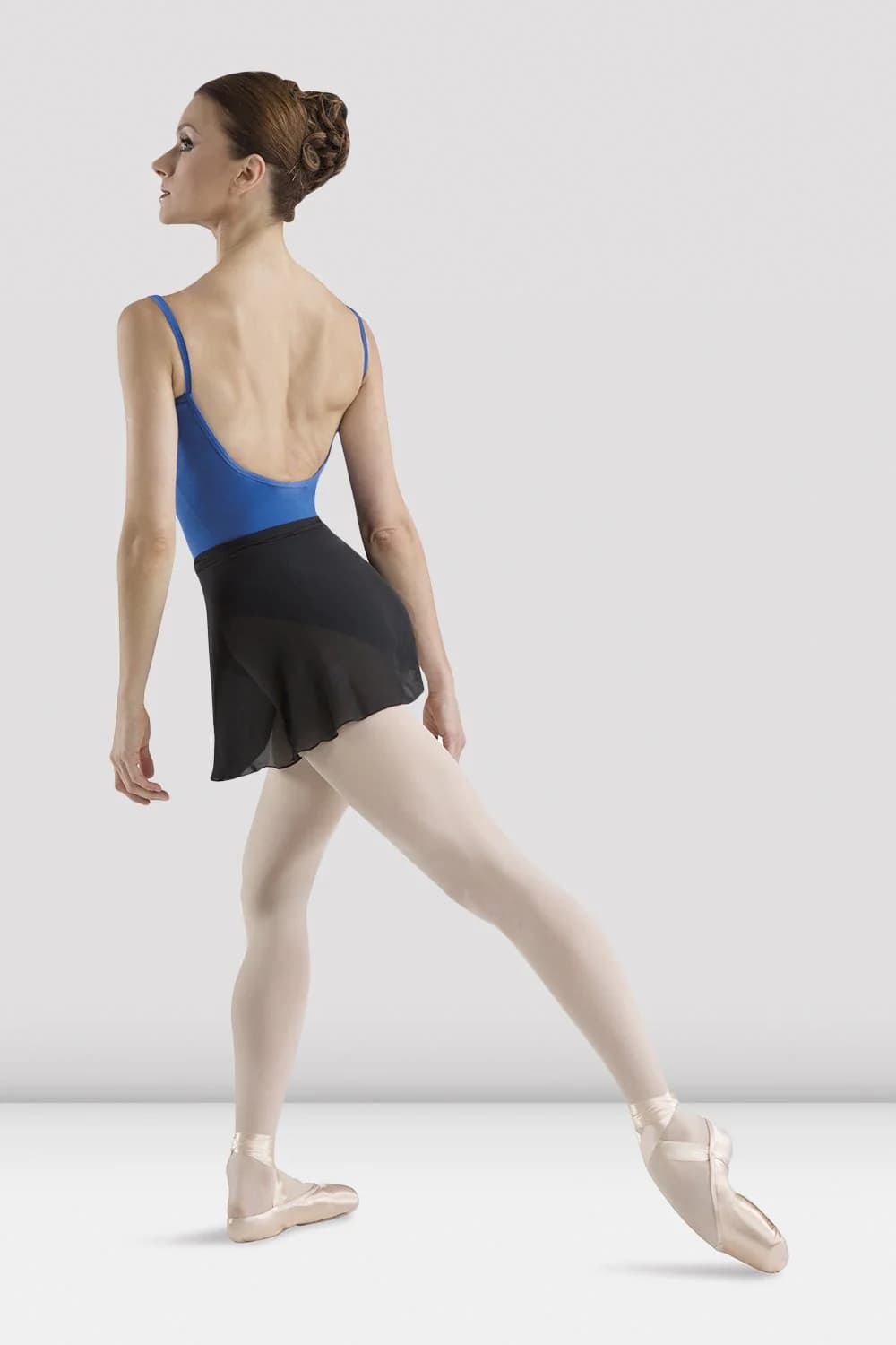 Gonna da balletto Bloch Professional R5130 nera in georgette da donna