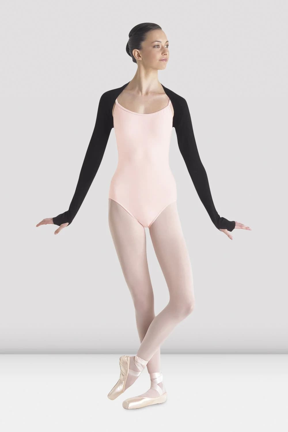 Coprispalle da danza Bloch Mirella M1105 nero a manica lunga da donna