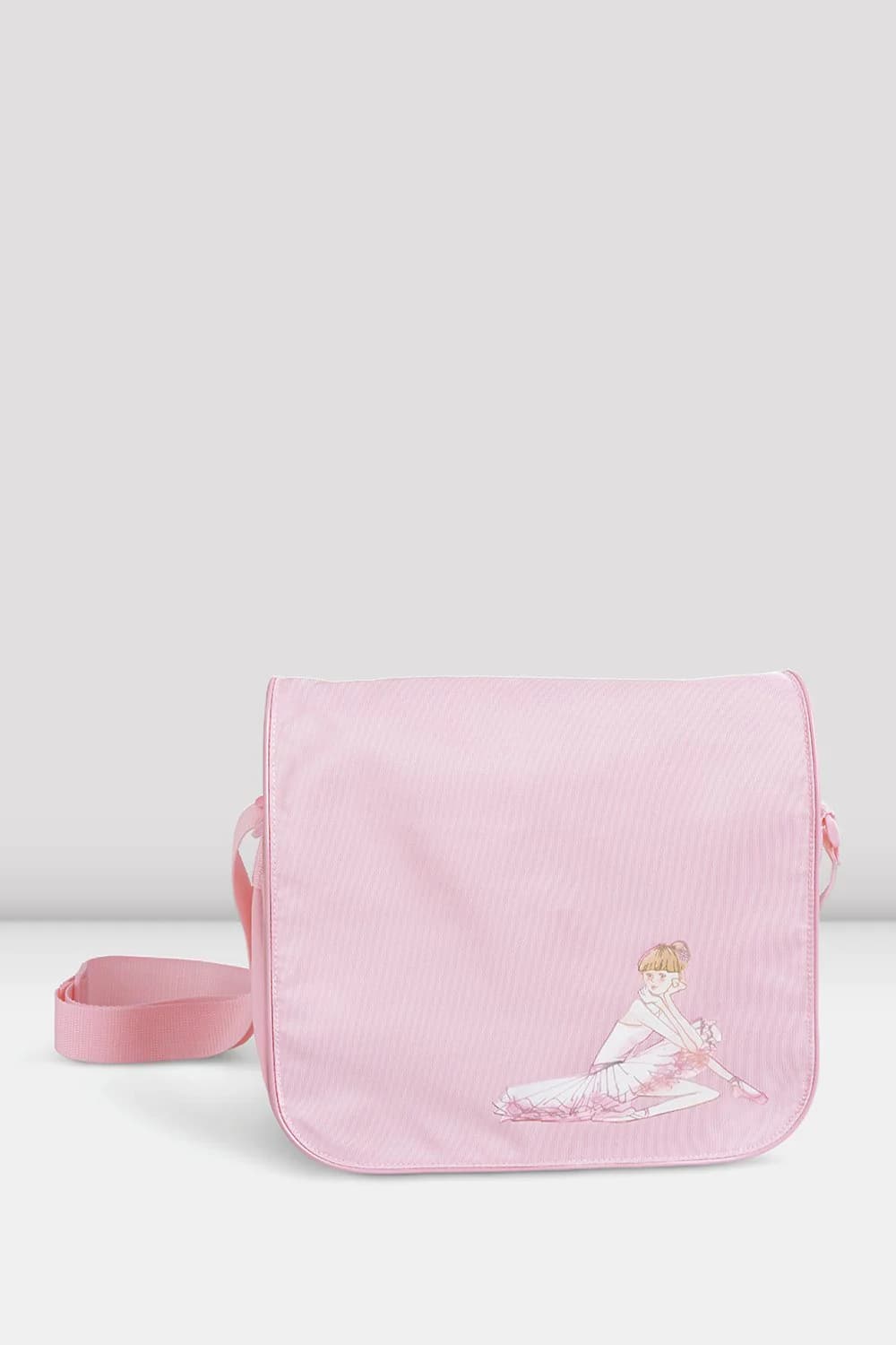 Borsa a tracolla Bloch A322 in nylon rosa per bambine